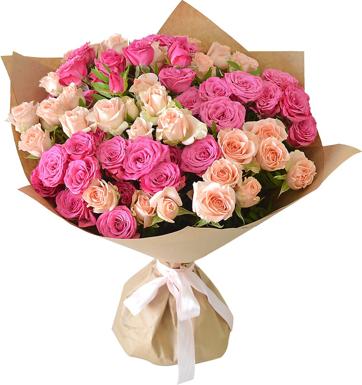 Букет из кустовой розы Букет «Прелесть»